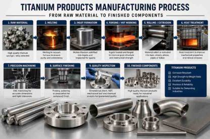 Titanium Products Manufacturing Process: From Raw Material to Finished Components