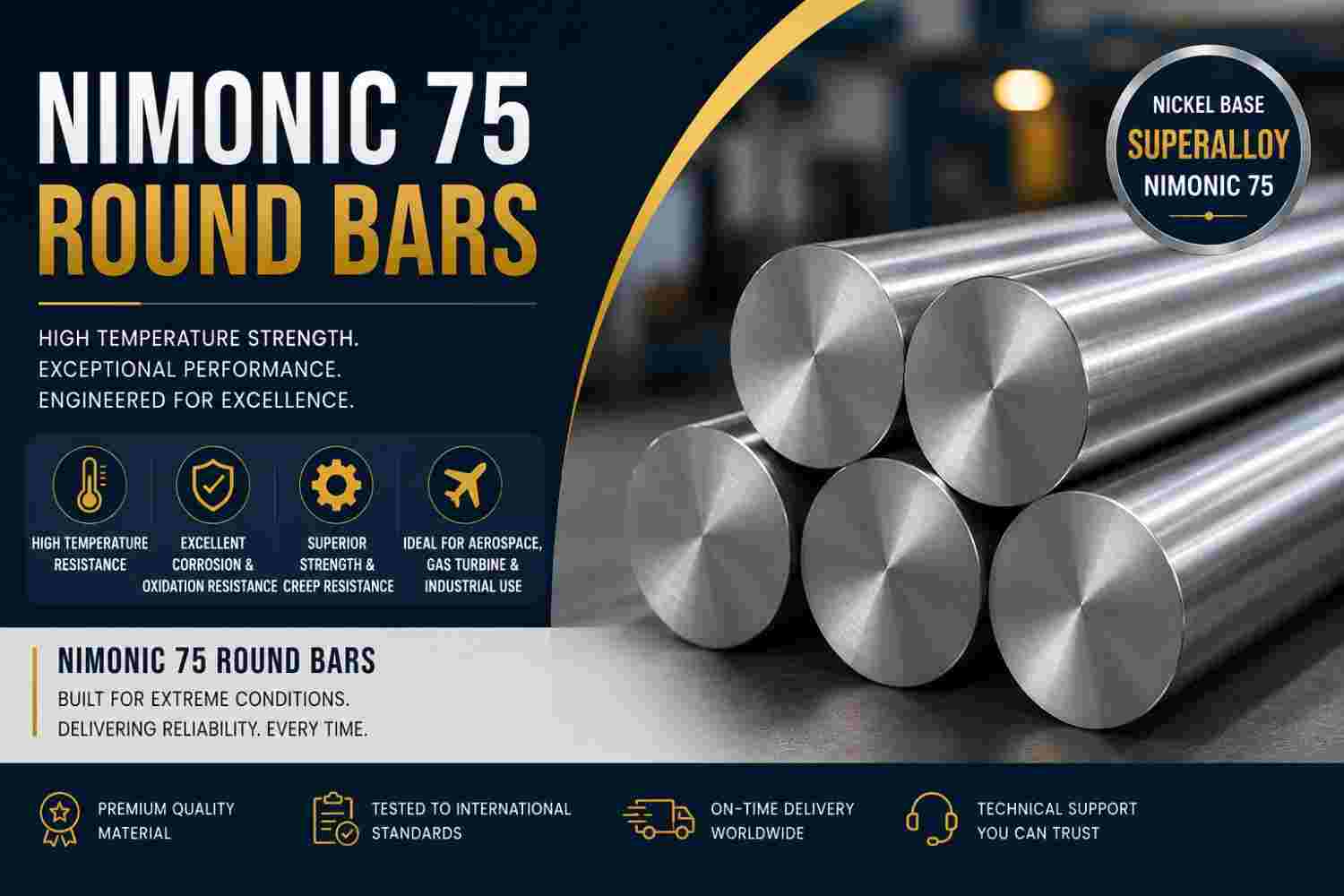 What Are Nimonic 75 Round Bars and Where Are They Used?