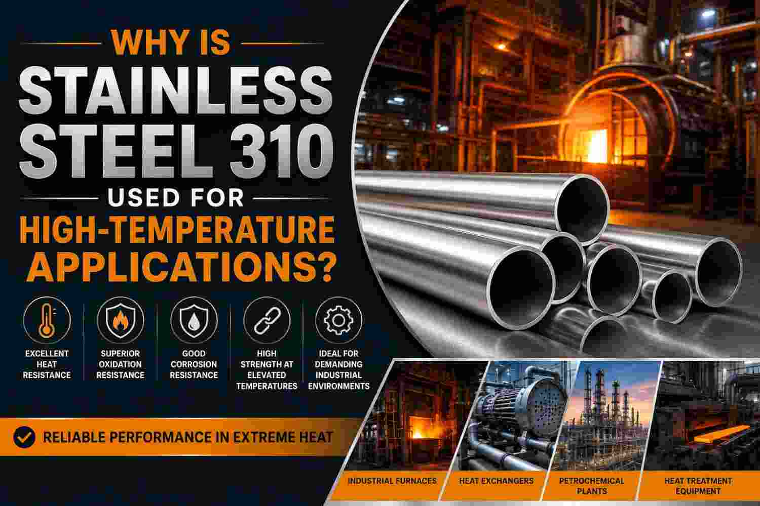 Why Is Stainless Steel 310 Used for High-Temperature Applications?